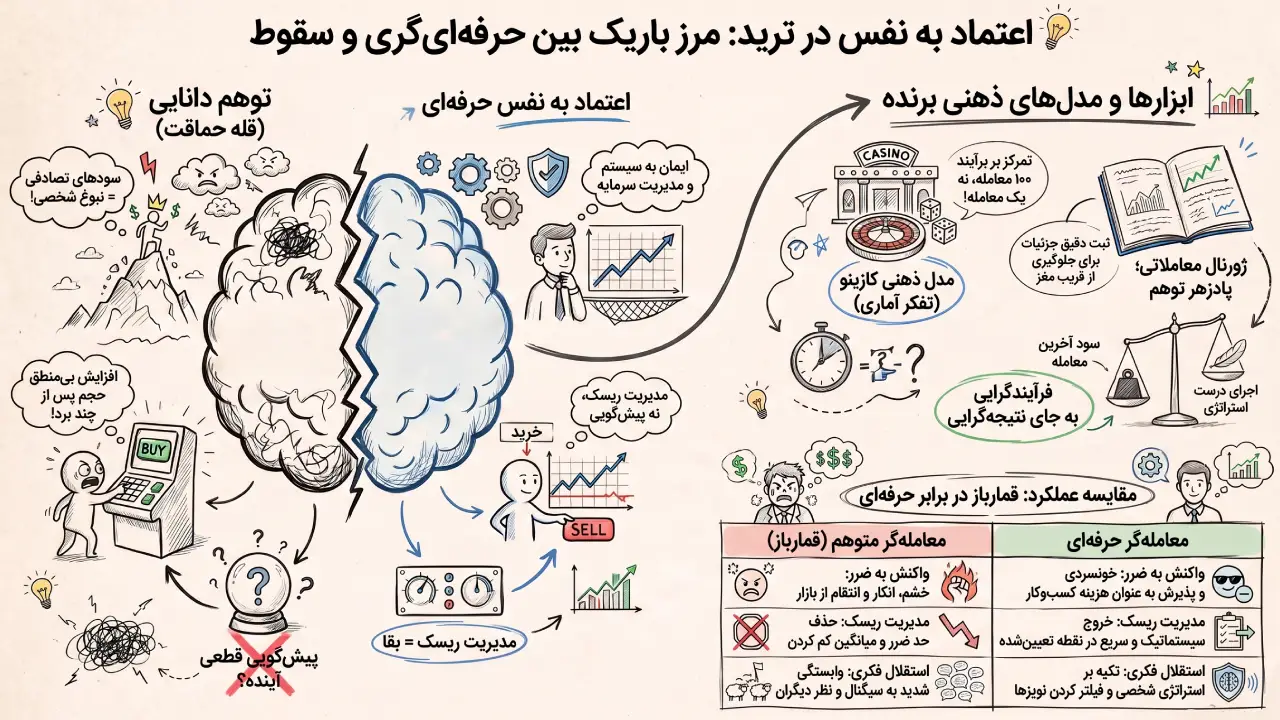 اعتماد به نفس در ترید چیست؟ درمان توهم دانایی | آریا ترید
