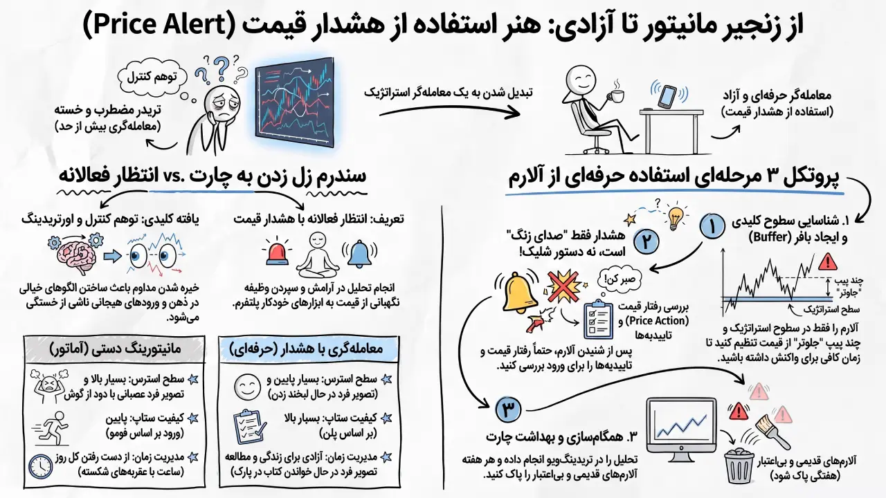 هشدار قیمت در ترید چیست؟ آموزش آلارم گذاری در فارکس | آریا ترید