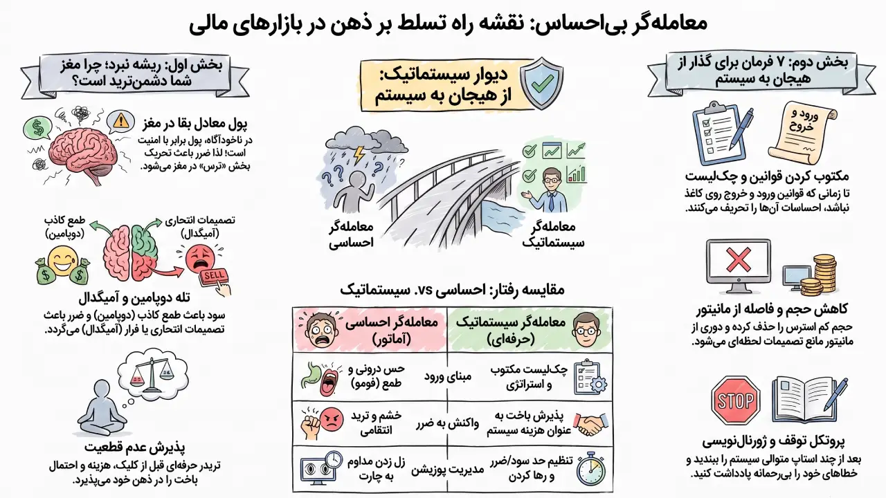 حذف احساسات در ترید