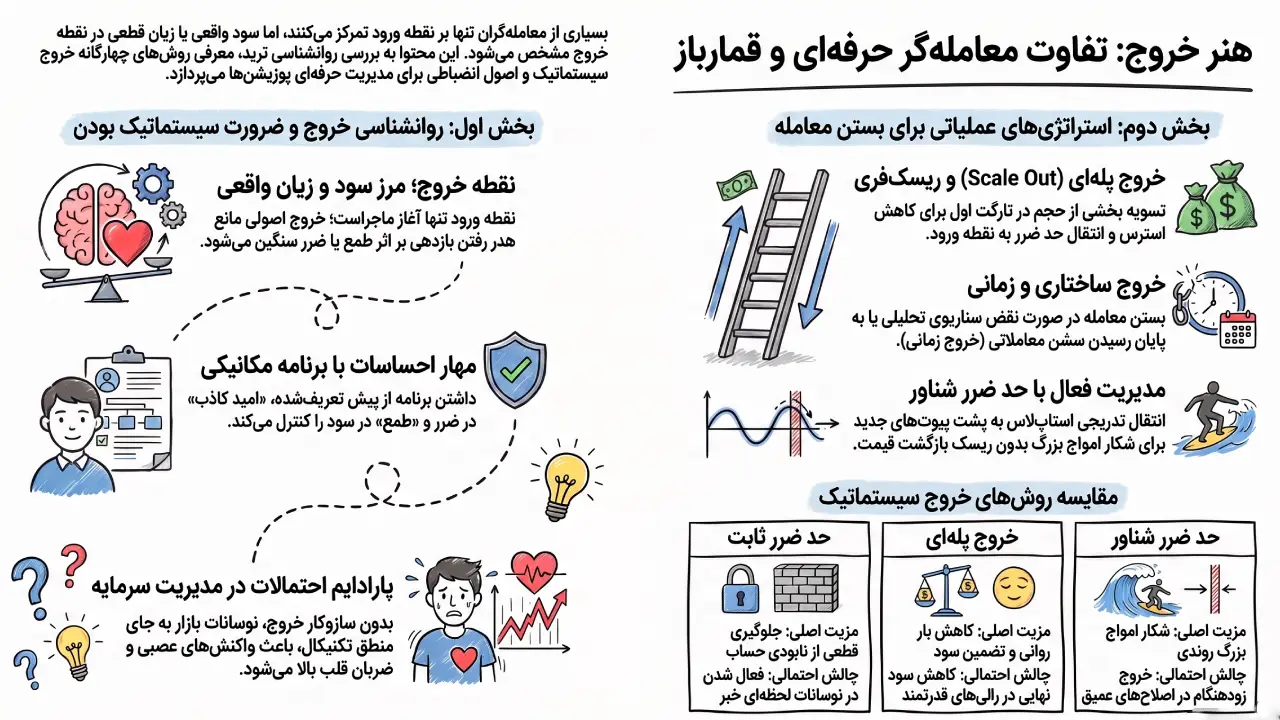 هنر خروج ، تفاوت معاملهگر حرفه ای و قمارباز