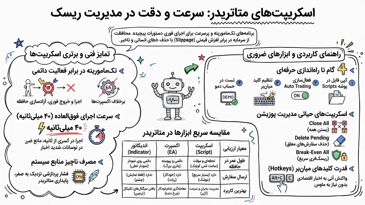 اسکریپت‌های متاتریدر: سرعت و دقت در مدیریت ریسک
